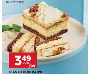 Ciasto kokosowe z kajmakiem Bizon