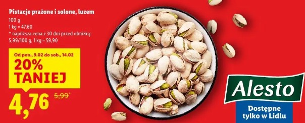 Pistacje prażone i solone