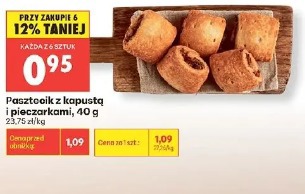 Pasztecik z kapustą i pieczarkami