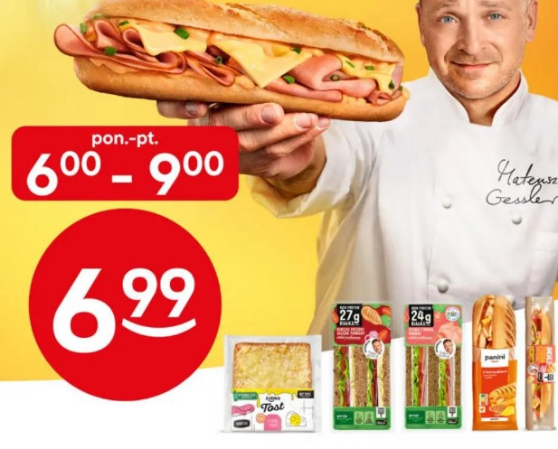Panini, tosty, bagietki, bułki, kanapki Tomcio Paluch
