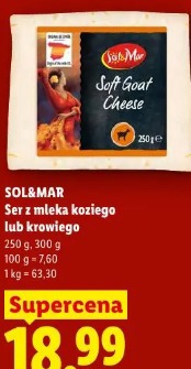 Sol&Mar Ser z mleka koziego lub krowiego