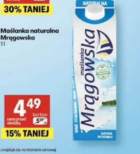 Maślanka naturalna Mrągowska