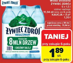 Woda źródlana ŻYWIEC ZDRÓJ