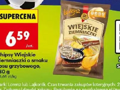 Chipsy Wiejskie Ziemniaczki o smaku sosu grzybowego Lorenz