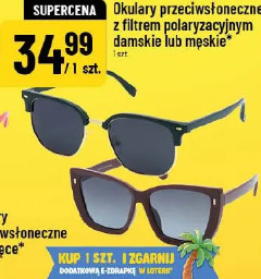 Okulary przeciwsłoneczne z filtrem polaryzacyjnym damskie lub męskie