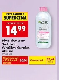 Płyn micelarny 3w1 Skóra Wrażliwa Garnier