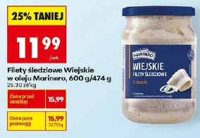 Filety śledziowe Wiejskie w oleju Marinero