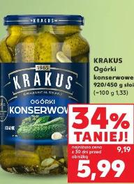 Krakus Ogórki konserwowe