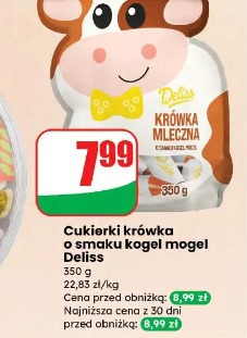 Cukierki krówka o smaku kogel mogel Deliss