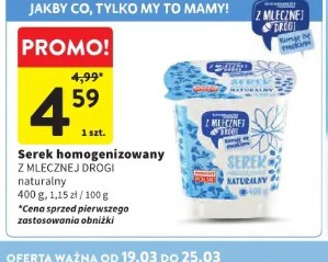 Serek homogenizowany Z Mlecznej Drogi naturalny