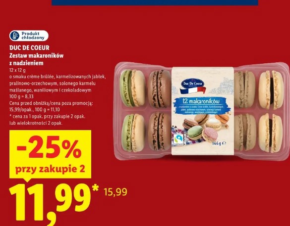 Duc De Coeur Zestaw makaroników z nadzieniem