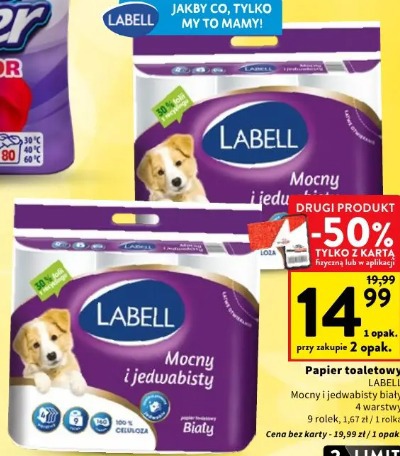 Labell Mocny i jedwabisty biały papier toaletowy