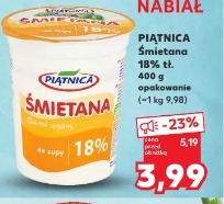 Piątnica Śmietana 18% tł.