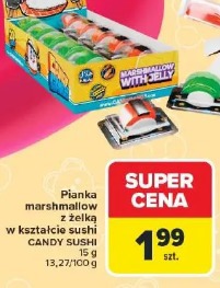 Pianka marshmallow z żelką w kształcie sushi CANDY SUSHI
