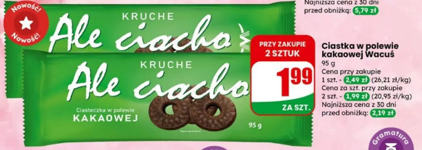 Ciastka w polewie kakaowej Wacuś