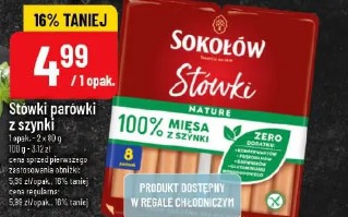 Stówki parówki z szynki Sokołów