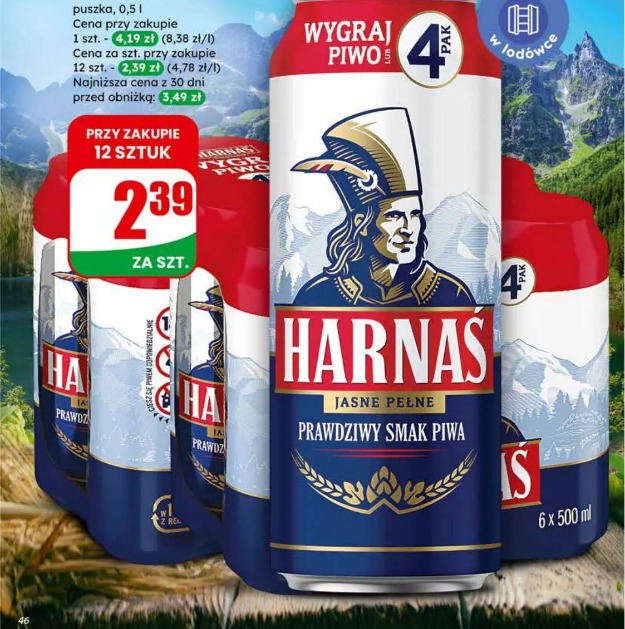 Piwo Harnaś jasne pełne