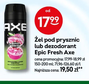 Żel pod prysznic lub dezodorant Epic Fresh Axe