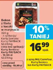 Bekon z fileta z kaczki w marynacie