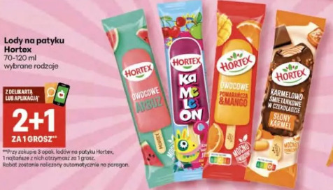 Lody na patyku Hortex