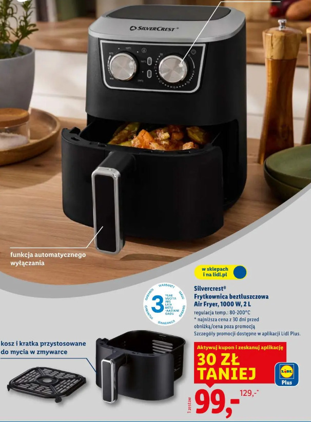 Silvercrest frytkownica beztłuszczowa Air Fryer