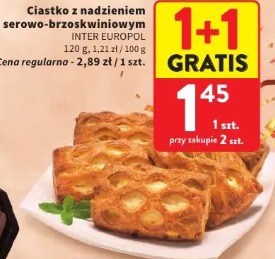Ciastko z nadzieniem serowo-brzoskwiniowym Inter Europol