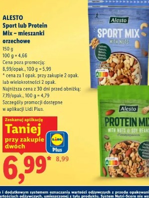 Alesto Sport lub Protein Mix – mieszanki orzechowe