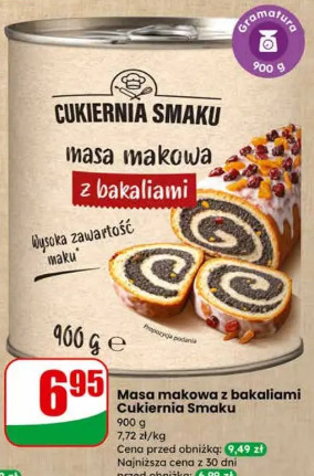 Masa makowa z bakaliami Cukiernia Smaku