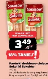 Parówki drobiowo-cielęce Sokoliki Sokołów