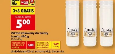 Wkład zalewany do zniczy Lumia