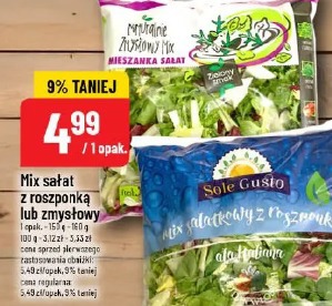 Mix sałat z roszponką lub zmysłowy mix