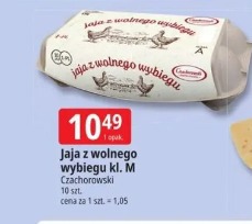 Jaja z wolnego wybiegu kl. M Czachorowski