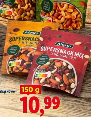 Alesto Supersnack Mix – przekąskowe mieszanki orzechów różne rodzaje