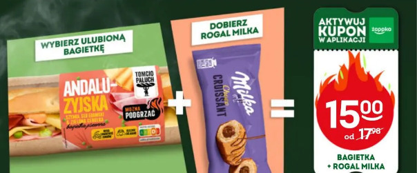 Bagietka + rogal Milka
