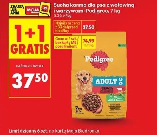 Sucha karma dla psa z wołowiną i warzywami Pedigree 7 kg