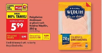 Polędwica drobiowa w plastrach Kraina Wędlin