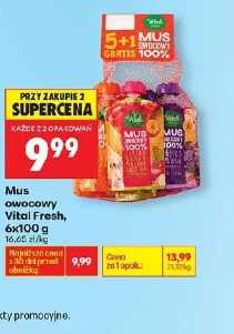 Mus owocowy Vital Fresh