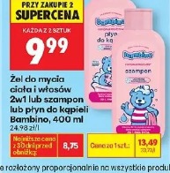 Żel do mycia ciała i włosów lub płyn do kąpieli Bambino