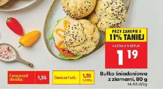 Bułka śniadaniowa z ziarnami