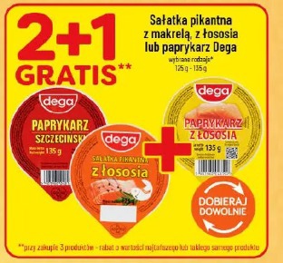 Sałatka pikantna z makrelą, z łososia lub paprykarz Dega