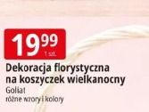 Dekoracja florystyczna na koszyczek wielkanocny Goliat