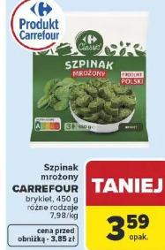 Szpinak mrożony CARREFOUR