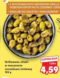 Grillowane oliwki w marynacie czosnkowo-ziołowej