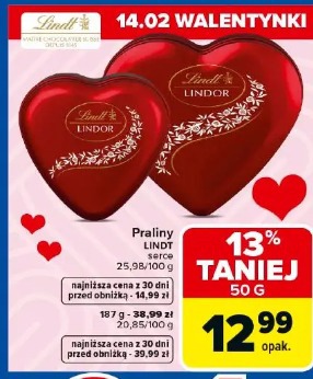Praliny Lindt serce