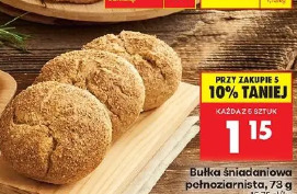 Bułka śniadaniowa pełnoziarnista