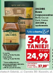 Jacobs Kawa rozpuszczalna Refill, Cronat Gold, Crema