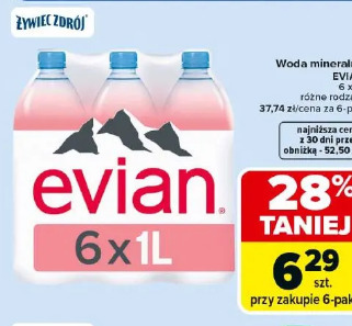 Woda mineralna Evian