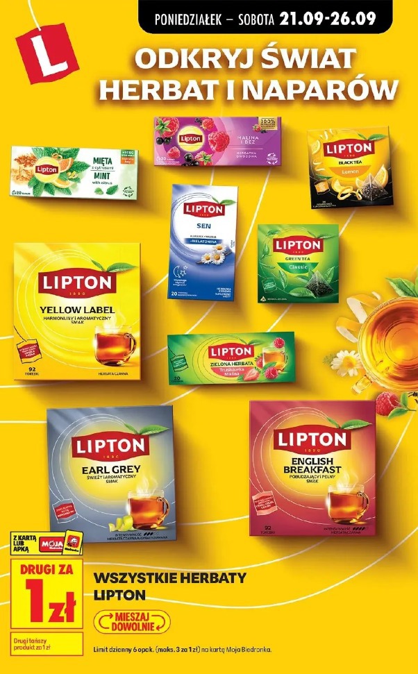 Wszystkie herbaty Lipton