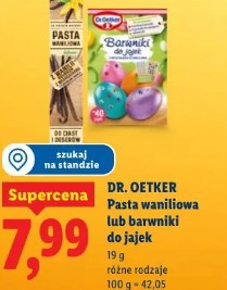 Dr. Oetker Pasta waniliowa lub barwniki do jajek