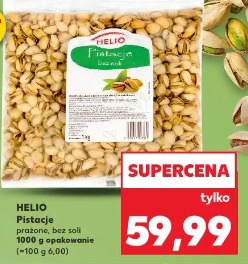 Helio Pistacje prażone, bez soli